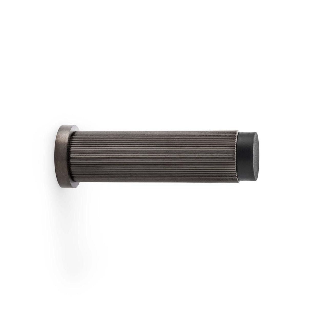 Alexander & Wilks Door Stops Dark Bronze PVD AW - Reeded Projection Door Stop