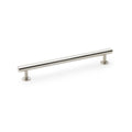 Round T-Bar Cupboard Pull Handle Satin Nickel 192mm