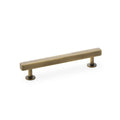 Square T-Bar Cupboard Pull Handle Antique Brass 128mm Love Handles uk