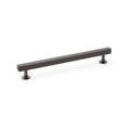 Square T-Bar Cupboard Pull Handle Dark Bronze 192mm Love Handles uk