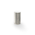 Alexander & Wilks Cupboard Knob Polisjed Nickel / 35mm Brunel Knurled Cylinder Cupboard Knob