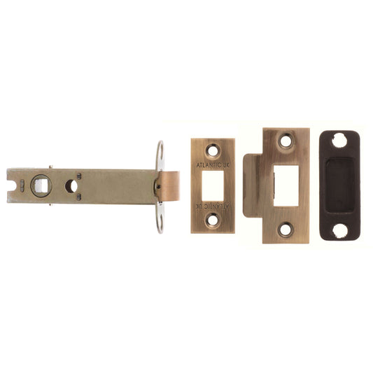 Atlantic Latches Antique Brass Atlantic Bolt Through Tubular Latch 2.5″