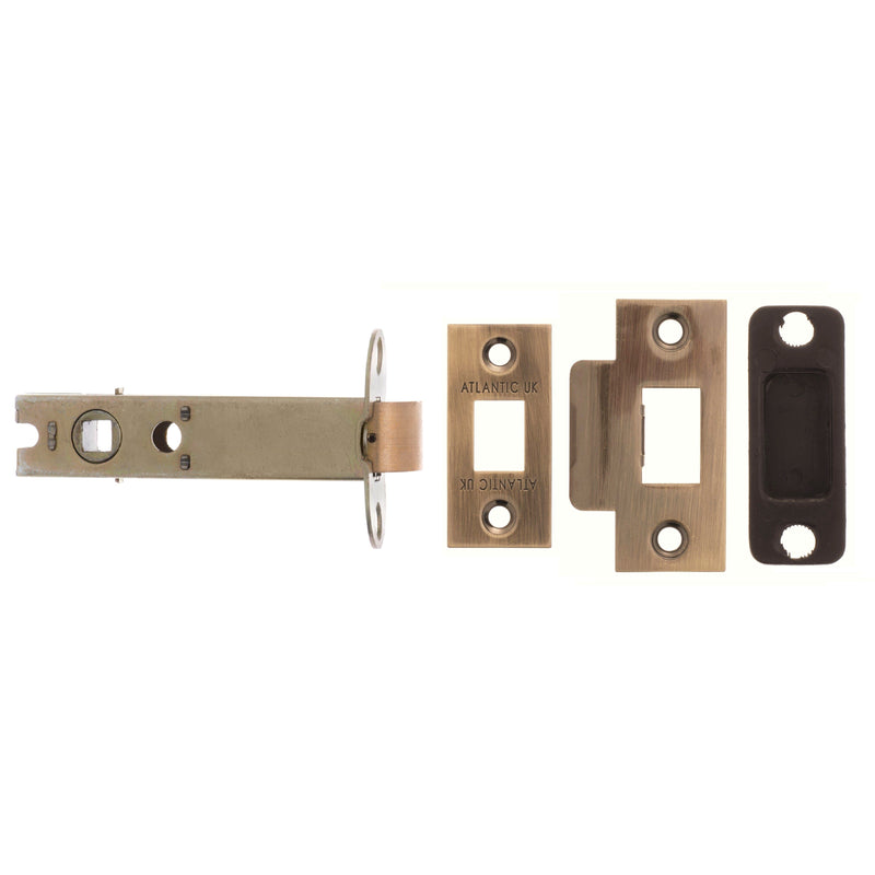 Atlantic Latches Antique Brass Atlantic Bolt Through Tubular Latch 2.5″