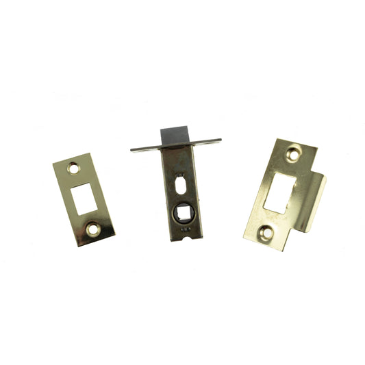 Atlantic Latches Polished Brass Atlantic Bolt Through Tubular Latch 2.5″