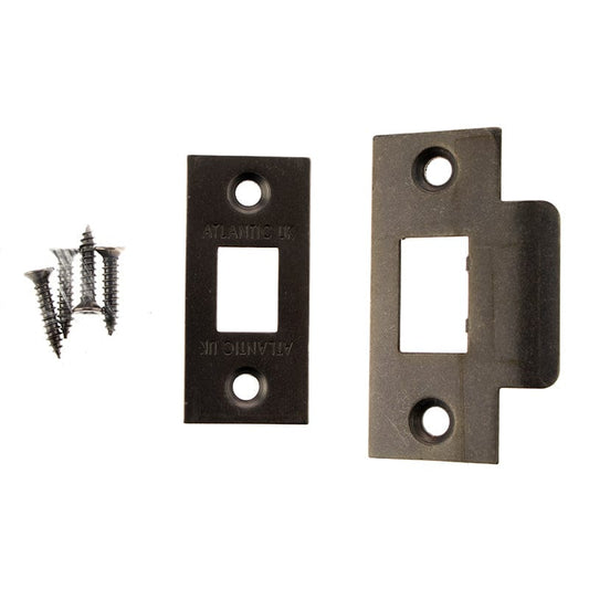 Atlantic Latches Distressed Silver Atlantic Latch Face Plate Kit