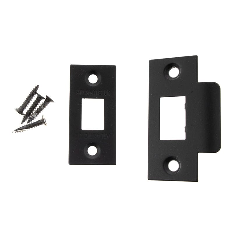 Atlantic Latches Matt Black Atlantic Latch Face Plate Kit