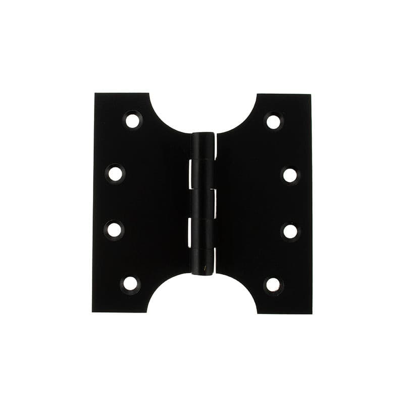Atlantic Hinges Matt Black Atlantic (Solid Brass) Parliament Hinges 4" x 2" x 4mm