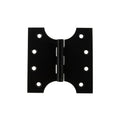 Atlantic Hinges Matt Black Atlantic (Solid Brass) Parliament Hinges 4" x 2" x 4mm