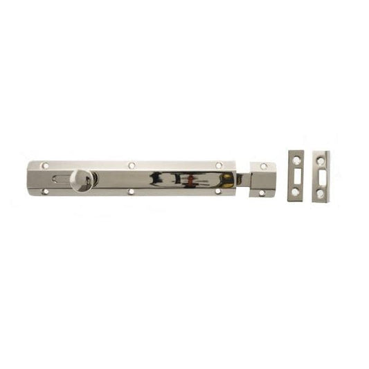 Atlantic Bolts Polished Nickel Atlantic Solid Brass Surface Door Bolt 8″