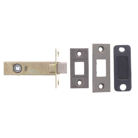 Atlantic Latches Distressed Silver Atlantic Tubular Deadbolt