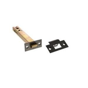 Atlantic Latches Matt Gun Metal Bolt Through Tubular Latch 6″