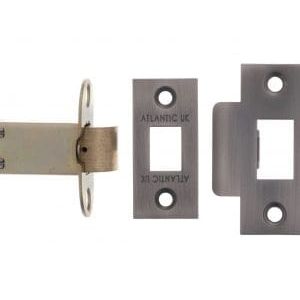 Atlantic Latches Matt Gun Metal Bolt Through Tubular Latch
