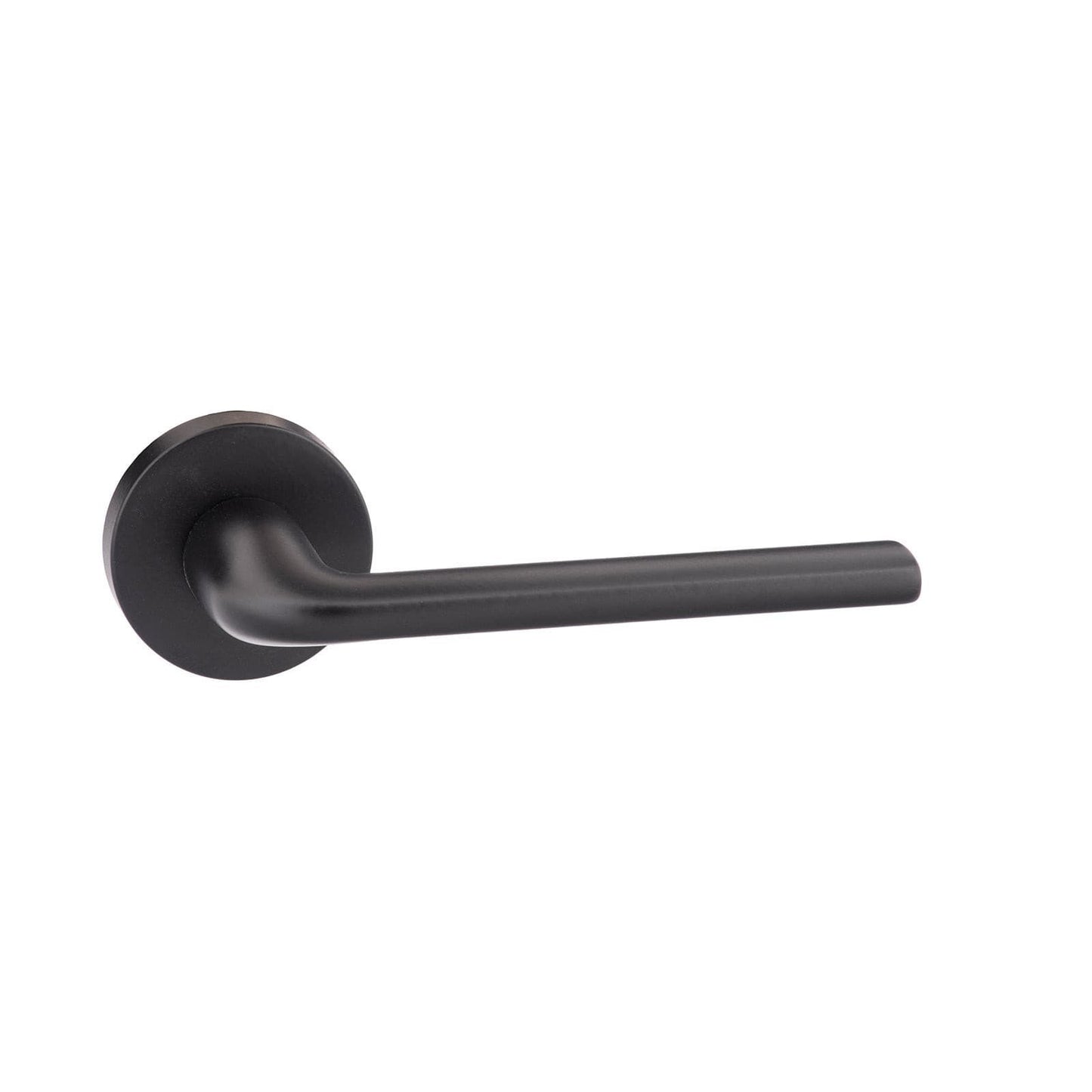 Atlantic Handles Matt Black CleanTouch Anti-Bac Forme Milly Designer Lever on Minimal Round Rose