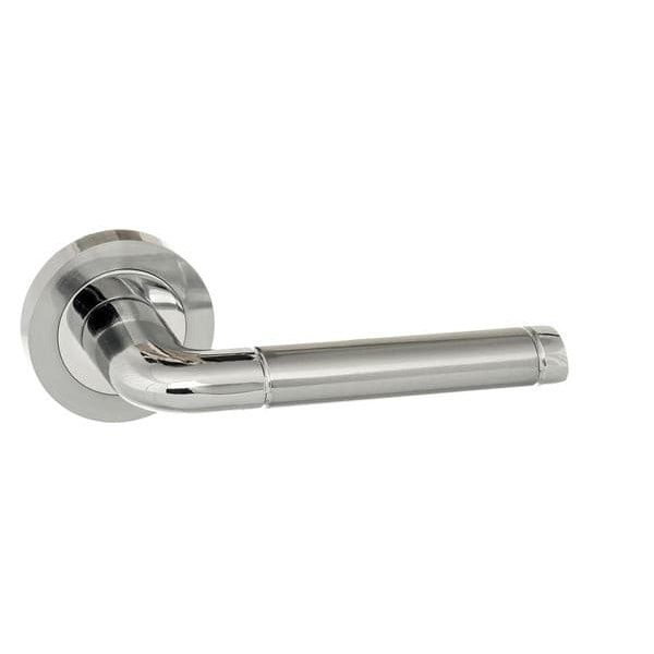 Atlantic Handles Satin Chrome/Polished Chrome Eco Ocean Aluminium Lever on Round Rose