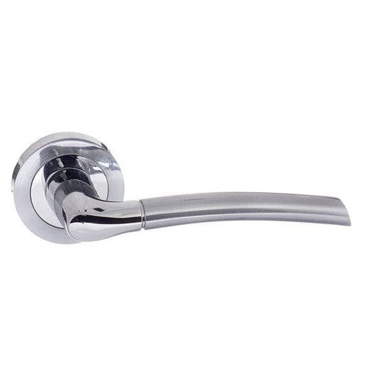 Atlantic Handles Satin Chrome/Polished Chrome Eco Swell Aluminium Lever on Round Rose