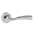 Atlantic Handles Polished Chrome Eco Wave Aluminium Lever on Round Rose
