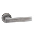 Atlantic Handles Urban Graphite Forme Asti Designer Lever on Minimal Round Rose