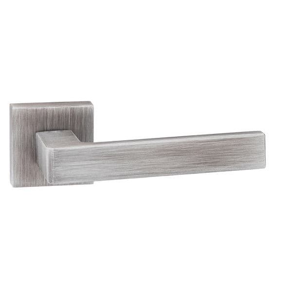 Atlantic Handles Urban Graphite Forme Asti Designer Lever on Minimal Square Rose