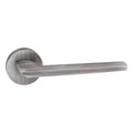 Atlantic Handles Urban Graphite Forme Boston Designer Lever on Minimal Round Rose