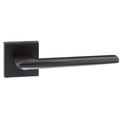 Atlantic Handles Matt Black Forme Boston Designer Lever on Minimal Square Rose