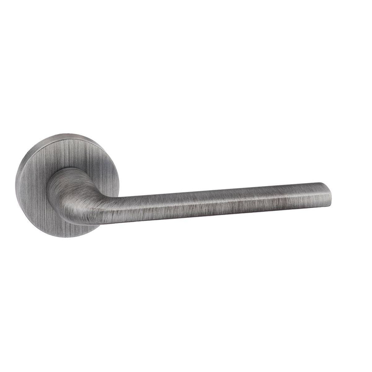 Atlantic Handles Urban Graphite Forme Milly Designer Lever on Minimal Round Rose