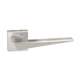 Atlantic Handles Satin Chrome Forme Naxos Designer Lever on Minimal Square Rose