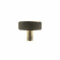 Atlantic Cupboard Knob Antique Brass Hargreaves Disc Knurled Cabinet Knob