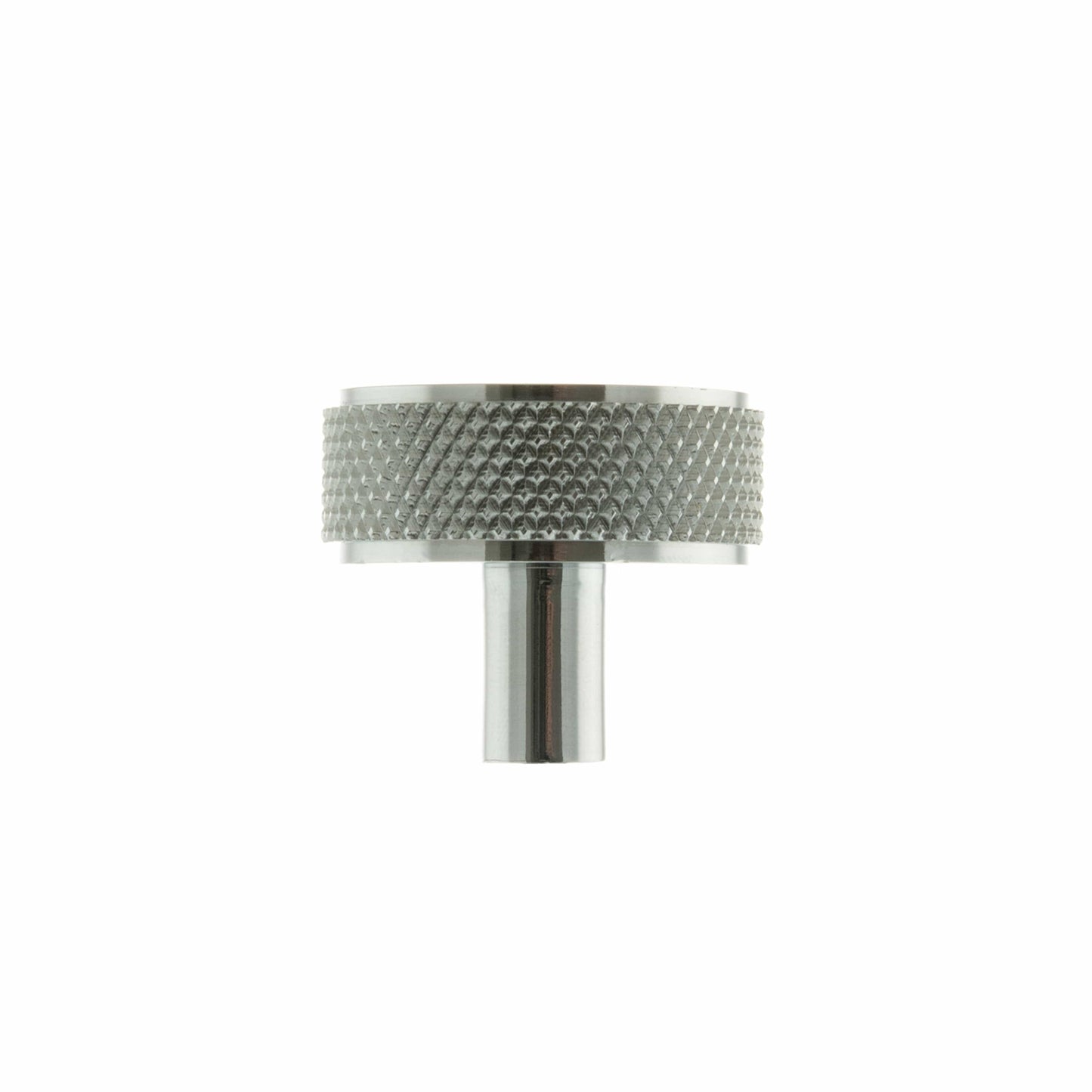 Atlantic Cupboard Knob Polished Chrome Hargreaves Disc Knurled Cabinet Knob