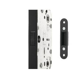 Atlantic Sash Locks Matt Black Magnetic Bathroom Lock 60mm backset