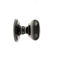 Atlantic Cupboard Knob Black Nickel Old English Harrogate Solid Brass Mushroom Mortice Knob on Concealed Fix Rose