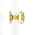 Atlantic Cupboard Knob Polished Brass Old English Harrogate Solid Brass Mushroom Mortice Knob on Concealed Fix Rose