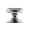 Atlantic Cupboard Knob Polished Chrome Old English Lincoln Solid Brass Victorian Cabinet Knob 32mm on Concealed Fix