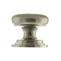 Atlantic Cupboard Knob Satin Nickel Old English Lincoln Solid Brass Victorian Cabinet Knob 32mm on Concealed Fix