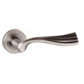 Atlantic Handles Matt Gun Metal Old English Richmond Lever on Round Rose