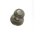 Atlantic Knobs Matt Gun Metal Old English Ripon Solid Brass Reeded Mortice Knob on Concealed Fix Rose