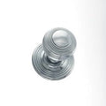 Atlantic Knobs Polished Chrome Old English Ripon Solid Brass Reeded Mortice Knob on Concealed Fix Rose