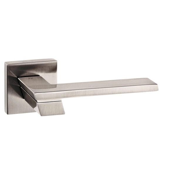 Atlantic Handles Satin Nickel Senza Pari Giovanni Designer Lever on Flush Square Rose