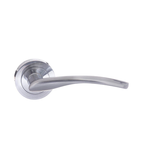 Atlantic Handles Satin Chrome STATUS Arizona Lever on Round Rose