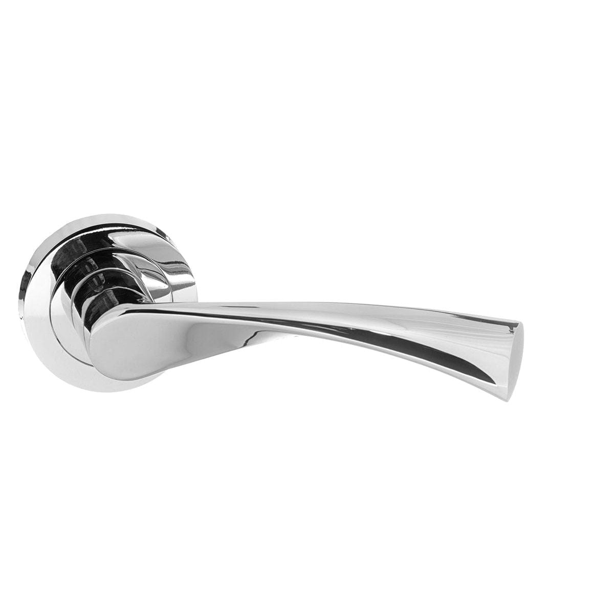 Atlantic Handles Polished Chrome STATUS Colorado Lever on Round Rose
