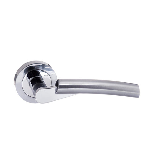 Atlantic Handles Satin Chrome/Polished Chrome STATUS Florida Lever on Round Rose