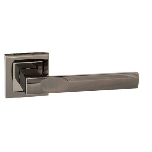 Atlantic Handles Black Nickel STATUS Kansas Lever on Square Rose