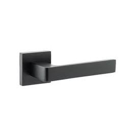 Atlantic Handles Matt Black STATUS Montana Designer Lever on S4 Square Rose