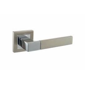 Atlantic Handles Polished Chrome STATUS Montana Designer Lever on S4 Square Rose