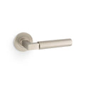 Plain Hurricane Lever on Round Rose Satin Nickel Love Handles uk