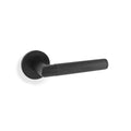Knurled Harrier Lever on Round Rose Black Love Handles uk