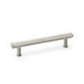 Crispin Knurled T-Bar Cupboard Pull Handle Satin Nickel 128mm Love Handles uk