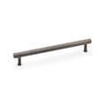 Crispin Knurled T-Bar Cupboard Pull Handle Dark Bronze PVD 224mm Love Handles uk