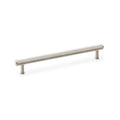 Crispin Knurled T-Bar Cupboard Pull Handle Satin Nickel 224mm Love Handles uk