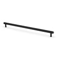 Crispin Knurled T-Bar Cupboard Pull Handle Black 448mm Love Handles uk