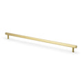 Crispin Reeded T-Bar Cupboard Pull Handle Satin Brass PVD 448mm
